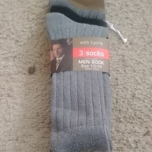 Men's Gray Socks with Lycra